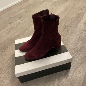 Aquazzura Suede Heeled Boots